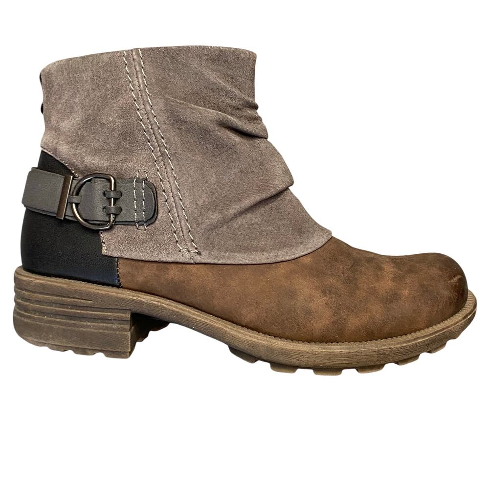 Earth Origins Paige Boots Women Sz 8 Gray Brown Leather